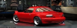 Авто мазда миата из игры nfs, красный авто