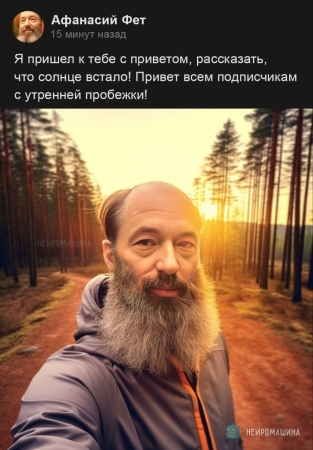 Нейросеть генерирует