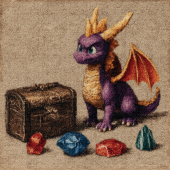 Spyro дракон, рисунки, камни цветные