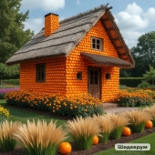 Дома из апельсинов, арты