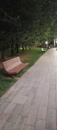 Лавочка, пруд Ильинский, романтично