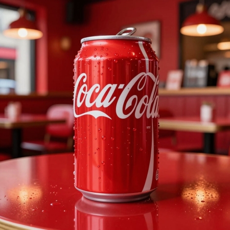 Банки Coca-Cola, красные, красивые