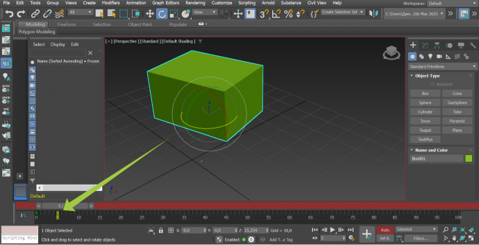 Создание анимации в 3ds max