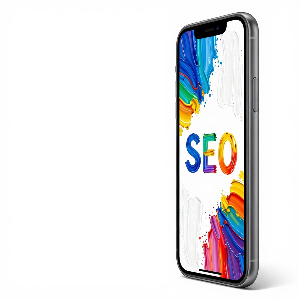 SEO, смартфон, рисунок